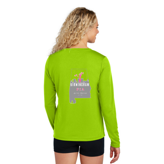 Birmingham, AL - Sport Tek Long Sleeve Performance V-Neck Tee