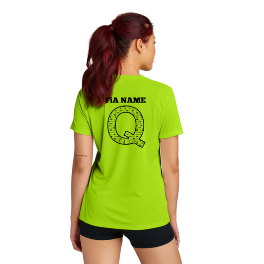 Q Shirt NEON - PERSONALIZED Sport Tek Short Sleeve Performance Tee