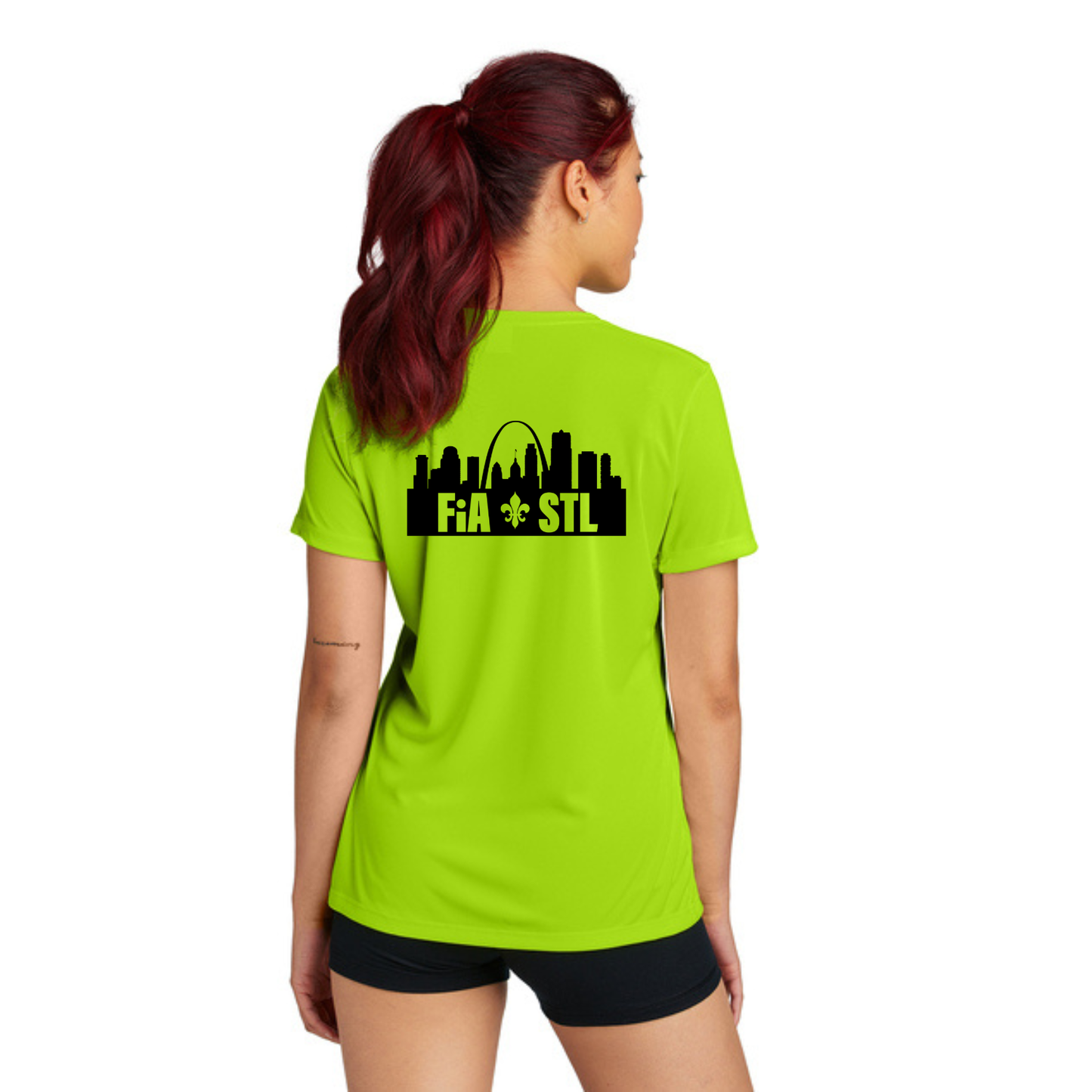 St. Louis, MO - Sport Tek V-Neck Short Sleeve Performance Tee