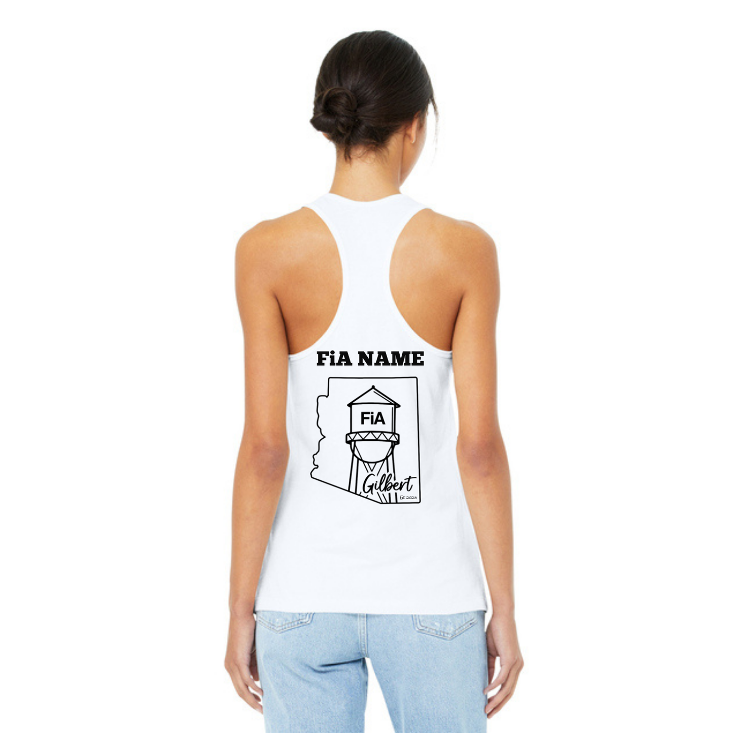 Gilbert AZ - PERSONALIZED Bella Canvas Women’s Jersey Racerback Tank