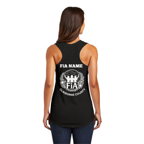 Claiborne TN - PERSONALIZED District Perfect Tri Racerback Tank