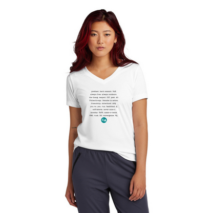 FiA Mode NEON - Sport Tek V-Neck Short Sleeve Performance Tee