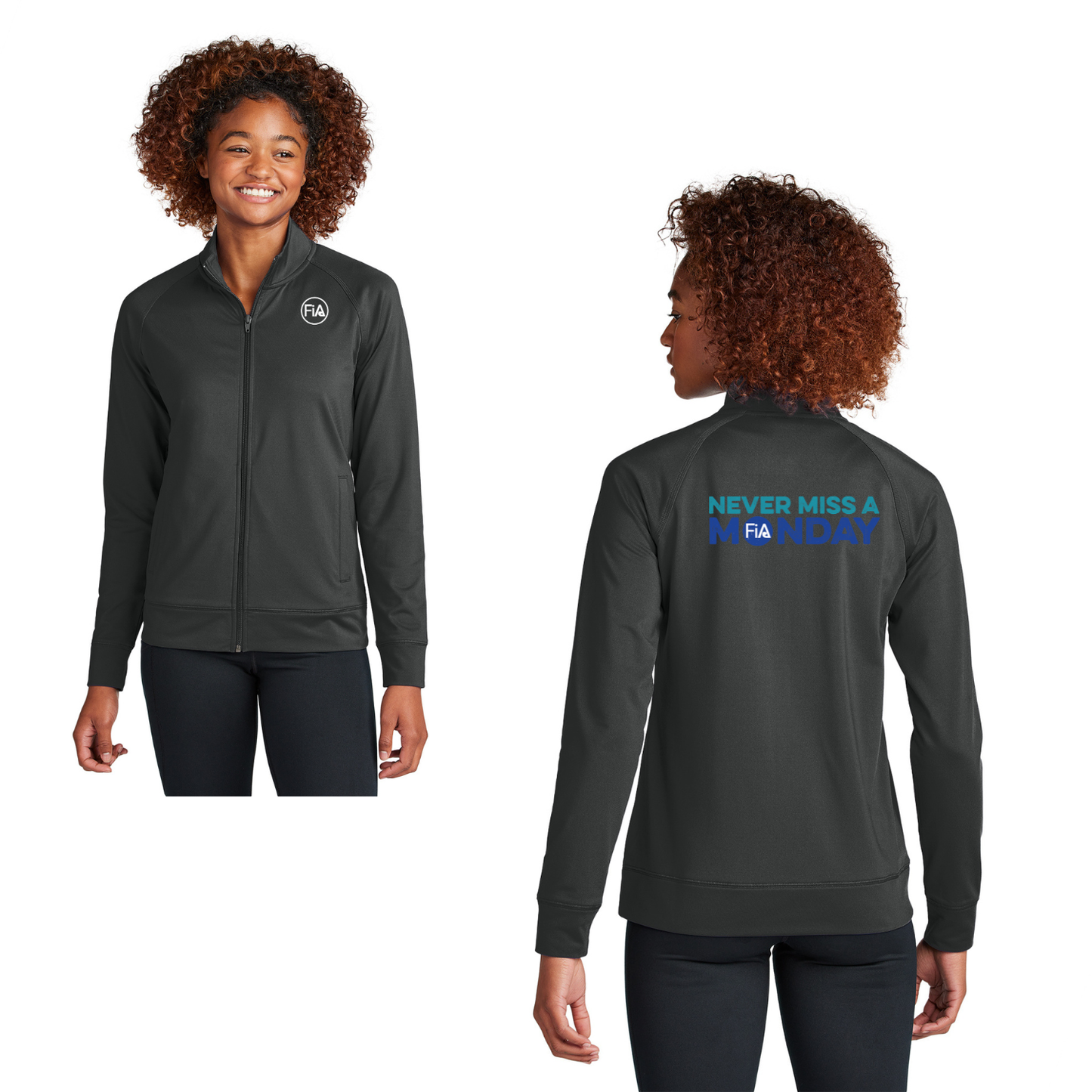 NMAM - Sport-Tek Sport-Wick Stretch Full-Zip Cadet Jacket