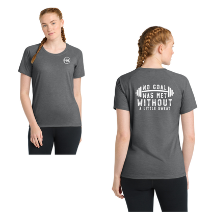 No Goal Was Met - Sport-Tek Tri-Blend Wicking Scoop Neck Raglan