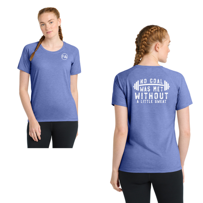 No Goal Was Met - Sport-Tek Tri-Blend Wicking Scoop Neck Raglan