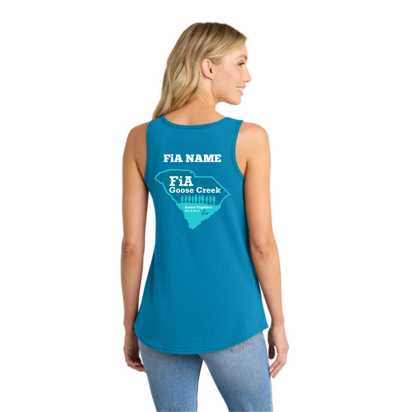 Goose Creek, SC - PERSONALIZED Port & Co Women's Core Cotton Tank Top