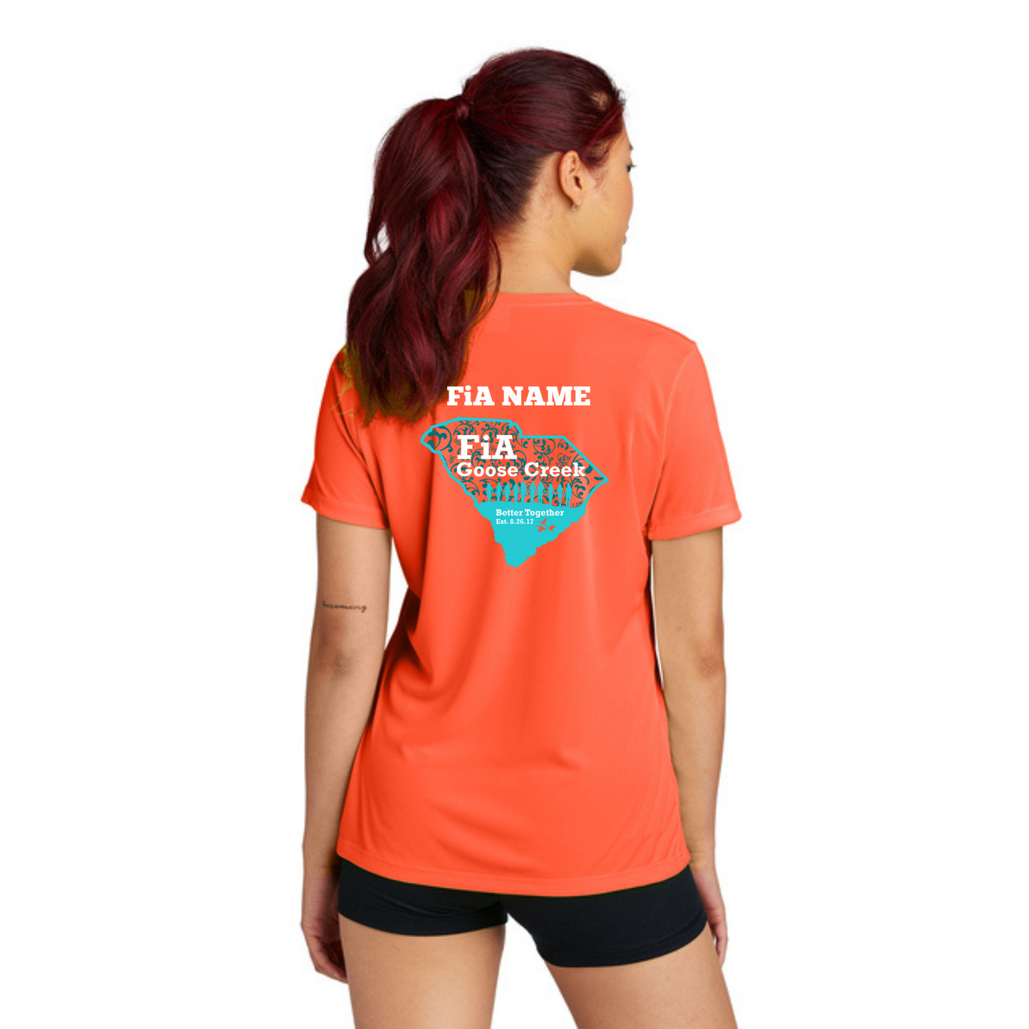 Goose Creek, SC - NEON PERSONALIZED Sport Tek Crew Neck Short Sleeve Performance Tee