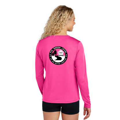 Green Level, NC - NEON Sport Tek Long Sleeve Performance V-Neck Tee