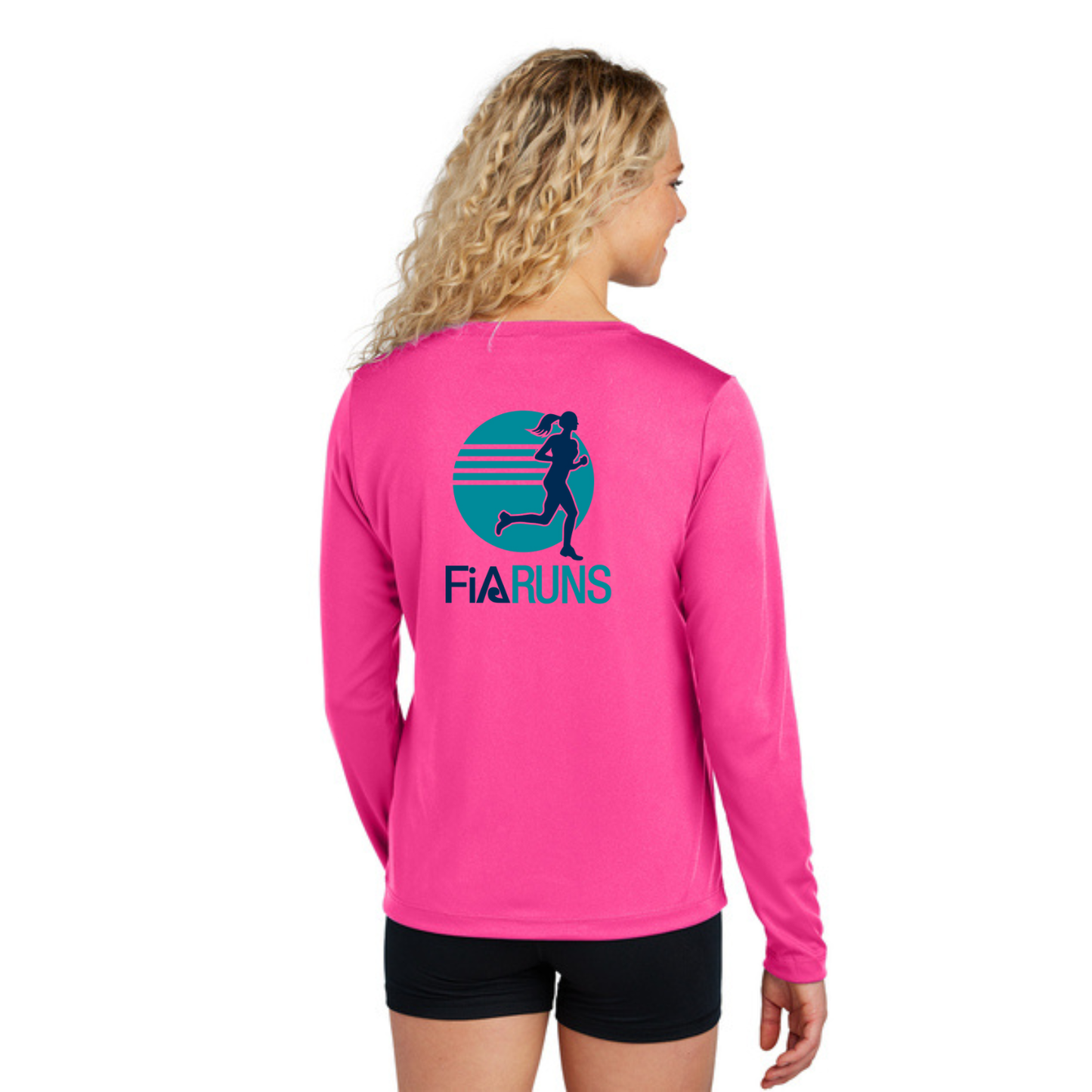 FiA Runs - Sport Tek Long Sleeve Competitor V-Neck Tee