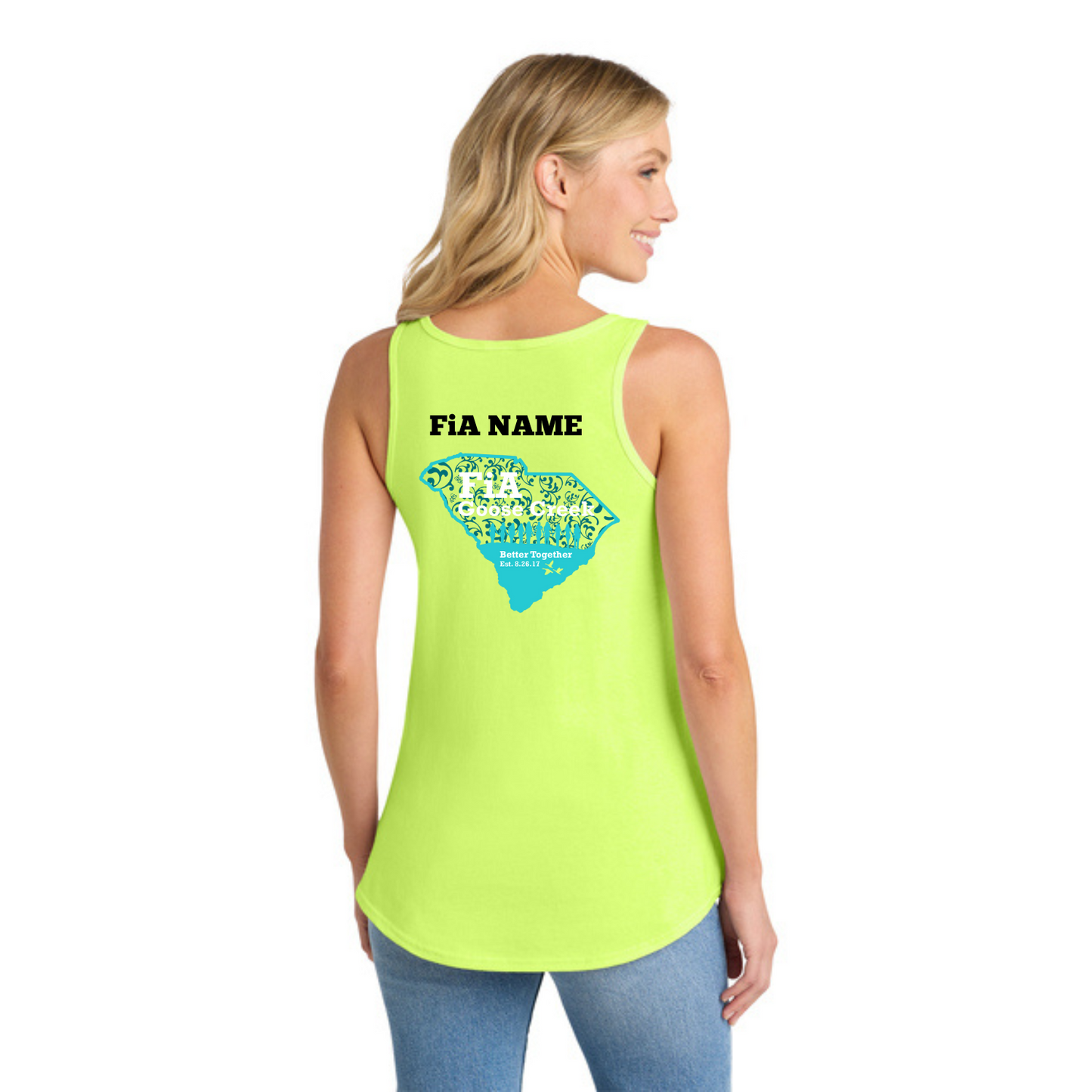 Goose Creek, SC - PERSONALIZED Port & Co Women's Core Cotton Tank Top