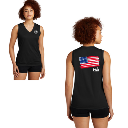 Patriotic - Sport Tek Sleeveless Performance V-Neck Tee