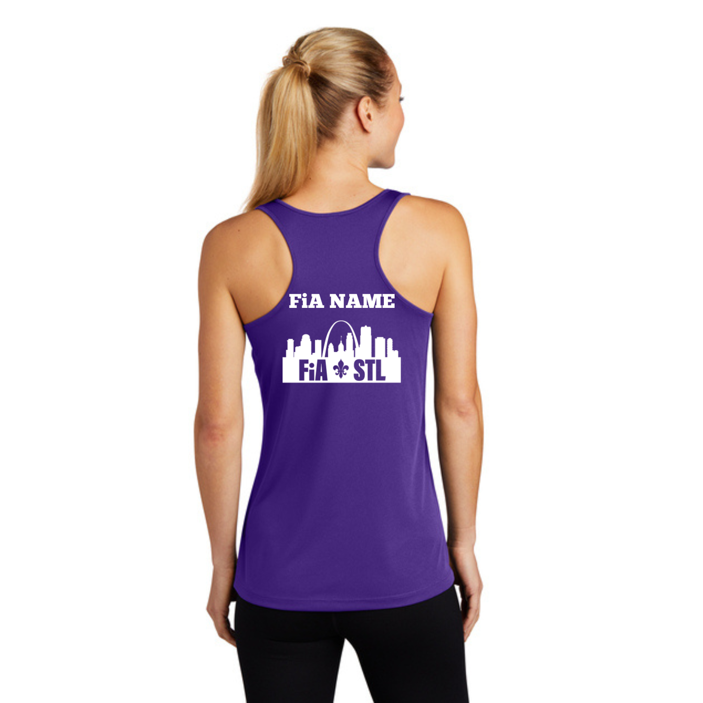 St. Louis, MO - PERSONALIZED Sport Tek Racerback Tank