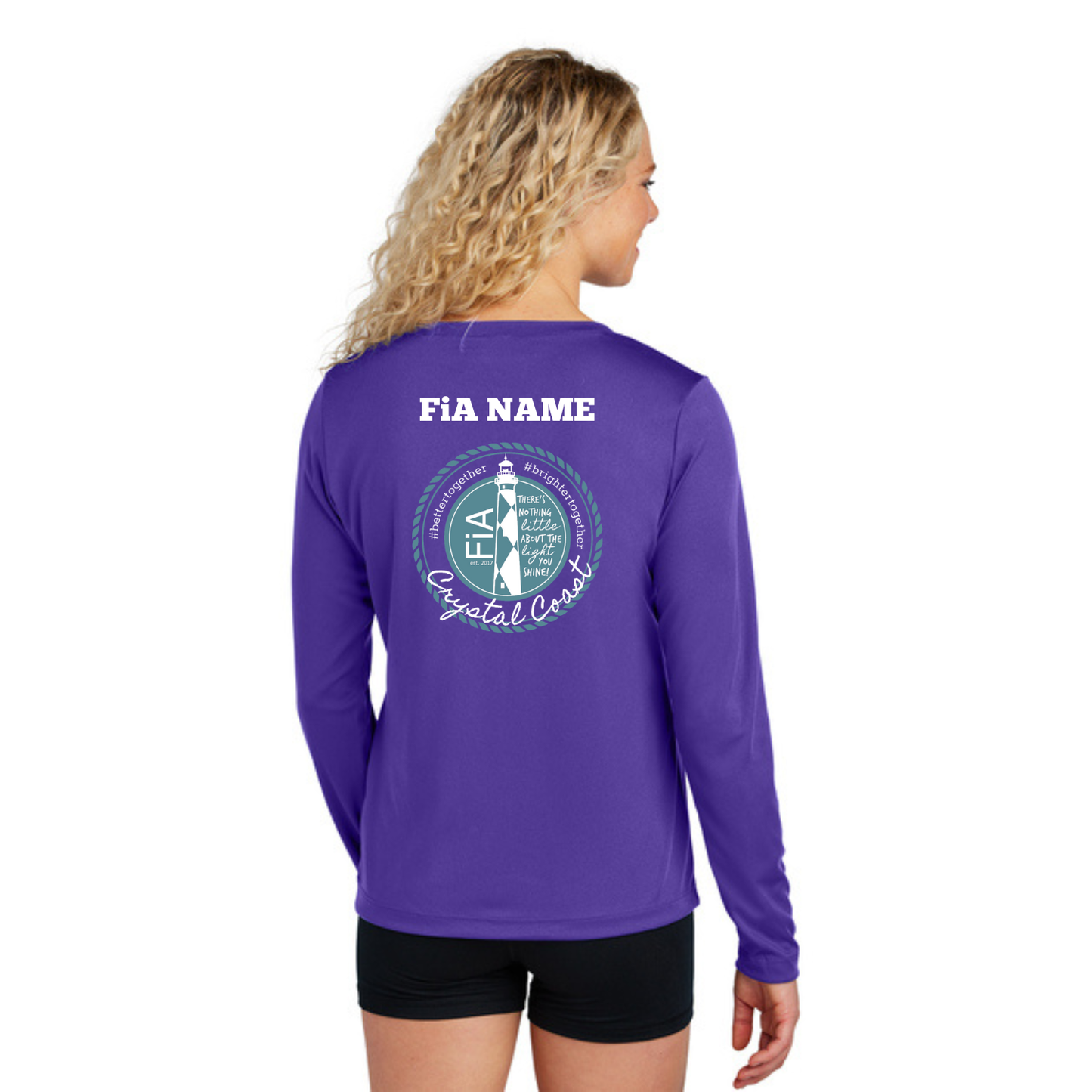 PERSONALIZED Sport Tek Long Sleeve Competitor V-Neck Tee.CENTRAL