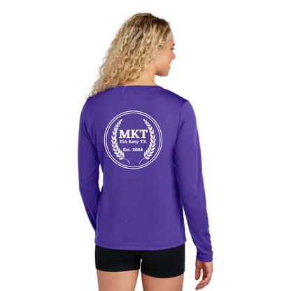 MKT, TX - Sport Tek Long Sleeve Performance V-Neck Tee