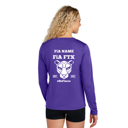 FTX, TX - PERSONALIZED Sport Tek Long Sleeve Performance V-Neck Tee