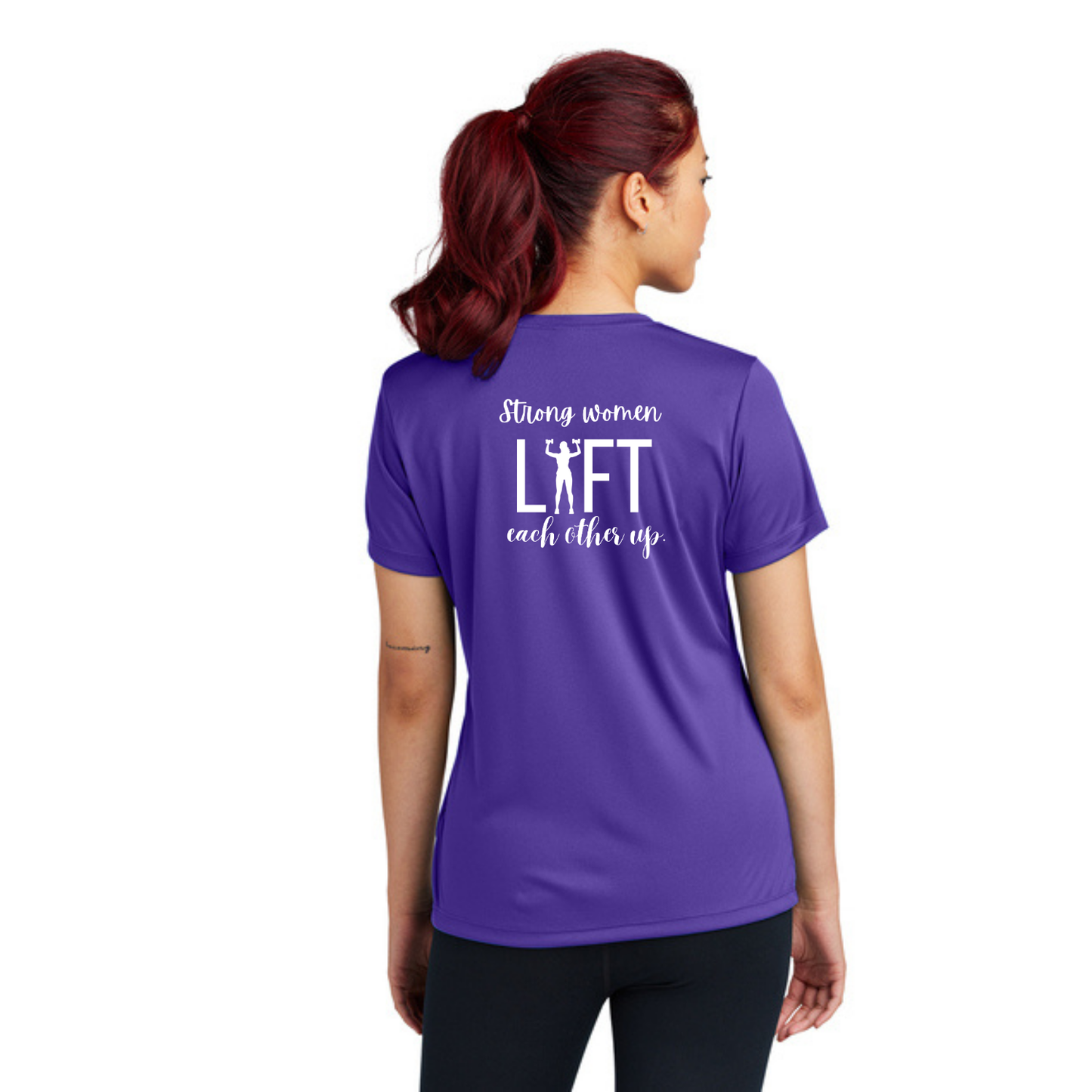 Strong Women - Sport Tek Short Sleeve V-Neck Performance Tee