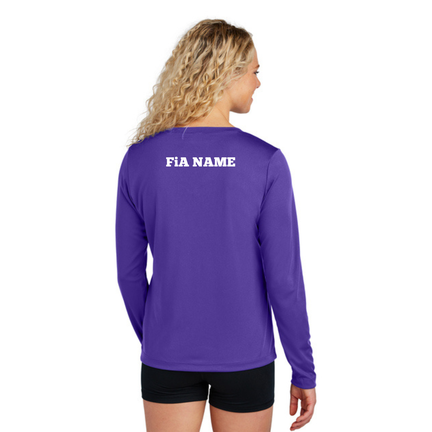 PERSONALIZED Sport Tek Long Sleeve Competitor V-Neck Tee.WEST