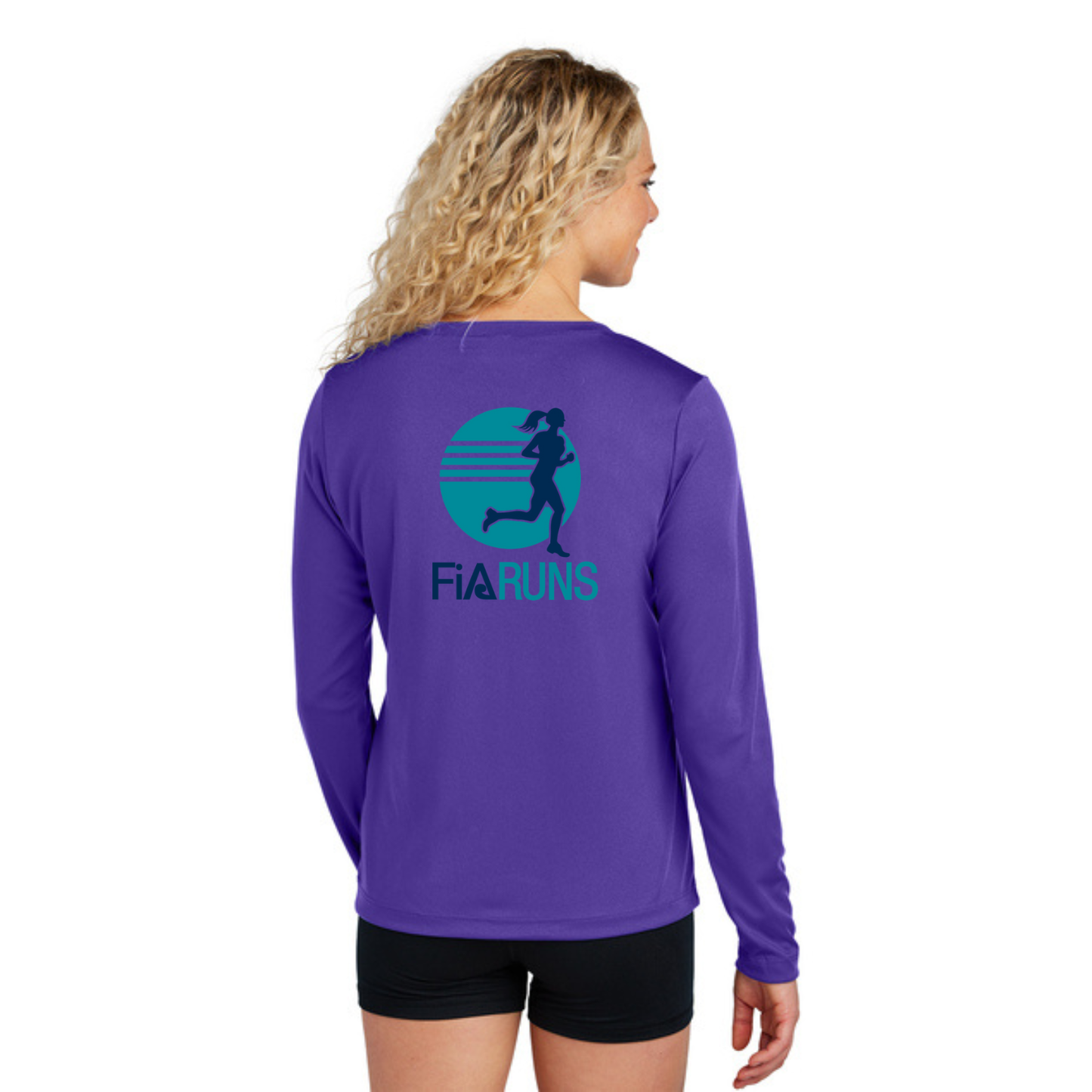FiA Runs - Sport Tek Long Sleeve Competitor V-Neck Tee