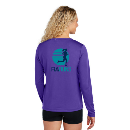 FiA Runs - Sport Tek Long Sleeve Competitor V-Neck Tee
