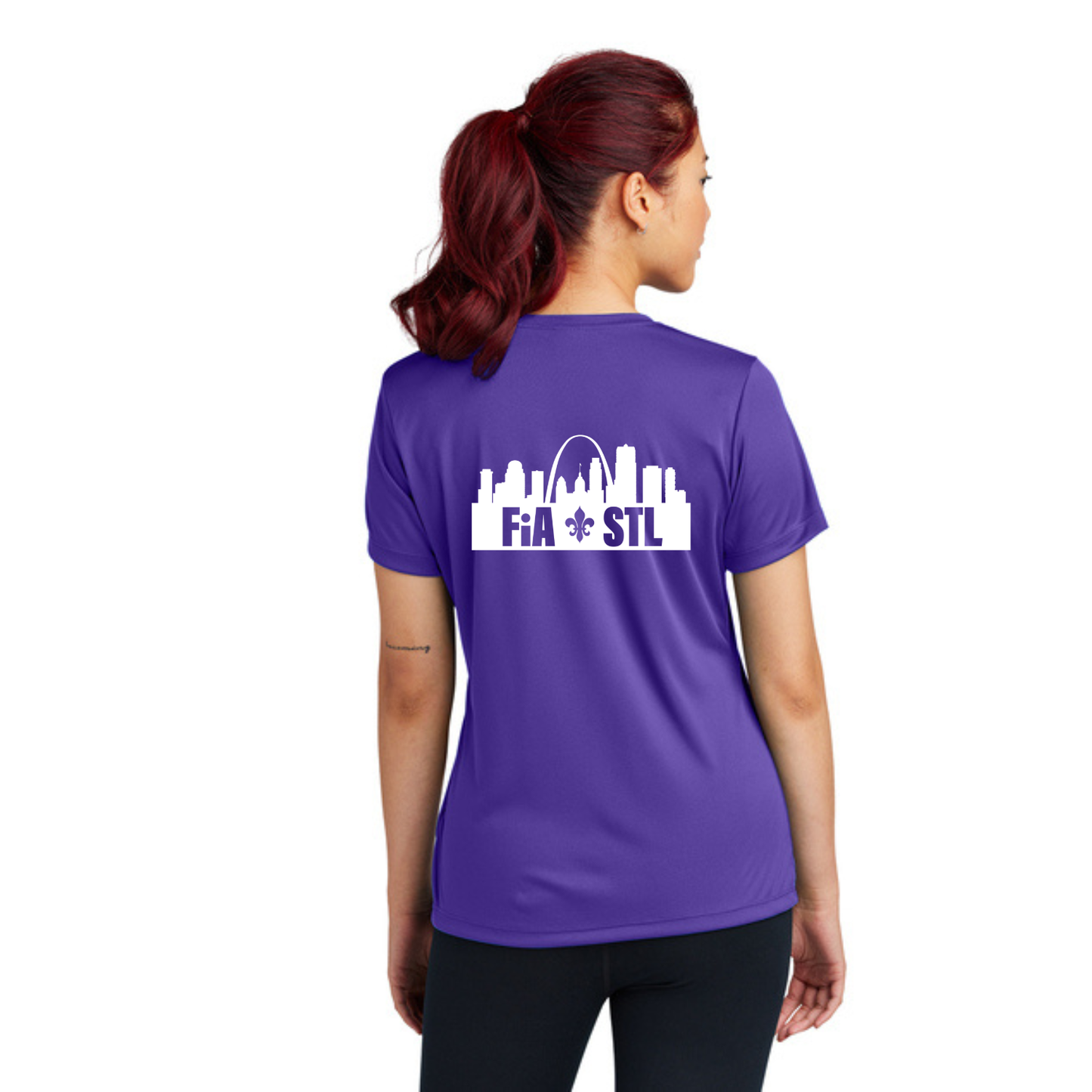 St. Louis, MO - Sport Tek V-Neck Short Sleeve Performance Tee