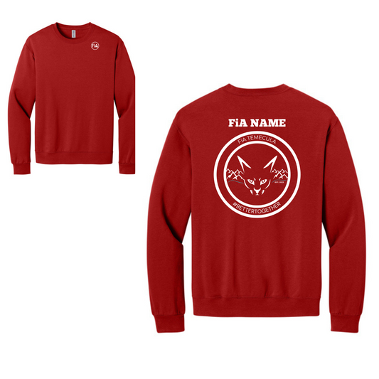 Temecula, CA - PERSONALIZED Jerzees Ultimate Unisex CVC Ring Spun Crewneck Sweatshirt