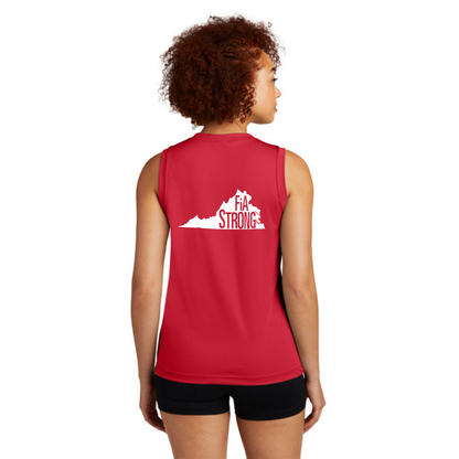Virginia Strong - Sport Tek Sleeveless Performance V-Neck Tee