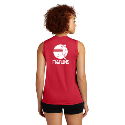 FiA Runs - Sport Tek Sleeveless Performance V-Neck Tee
