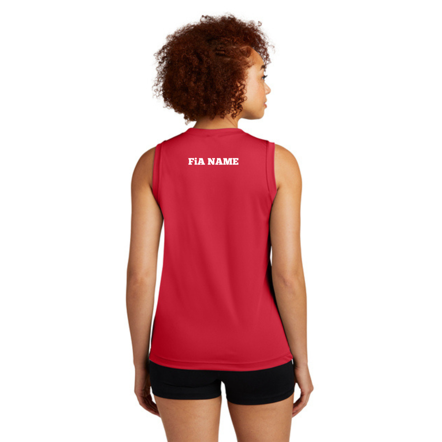 PERSONALIZED Sport Tek Sleeveless Performance V-Neck Tee.WEST