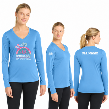 SC Fort Mill Relay LST353LS in CarolinaBlue, decorated front, back, and FiA placement