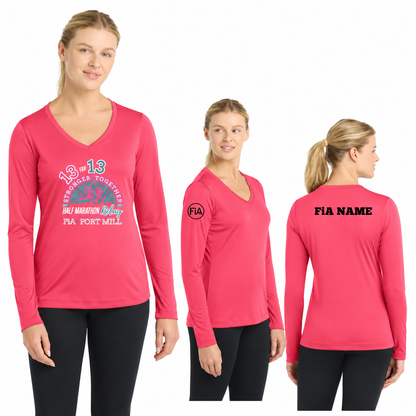 SC Fort Mill Relay LST353LS in HotCoral, decorated front, back, and FiA placement