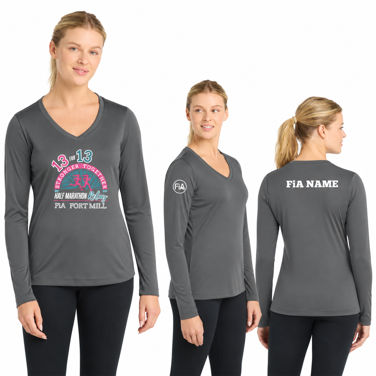 SC Fort Mill Relay LST353LS in IronGrey, decorated front, back, and FiA placement
