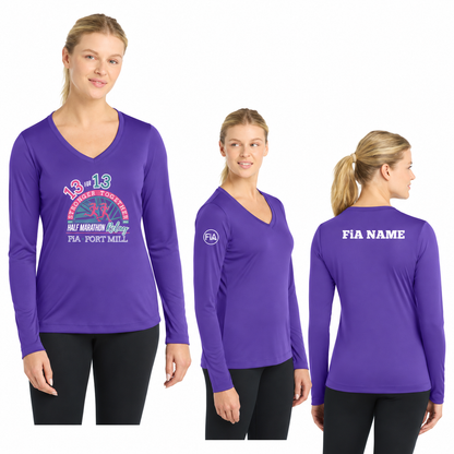 SC Fort Mill Relay LST353LS in Purple, decorated front, back, and FiA placement