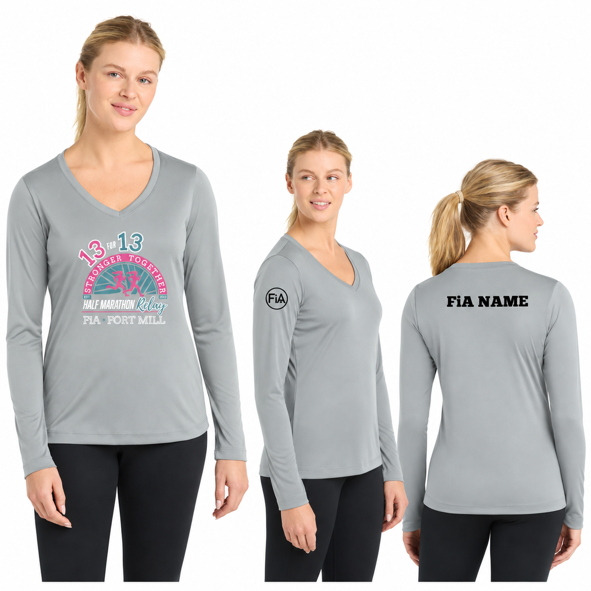 SC Fort Mill Relay LST353LS in Silver, decorated front, back, and FiA placement