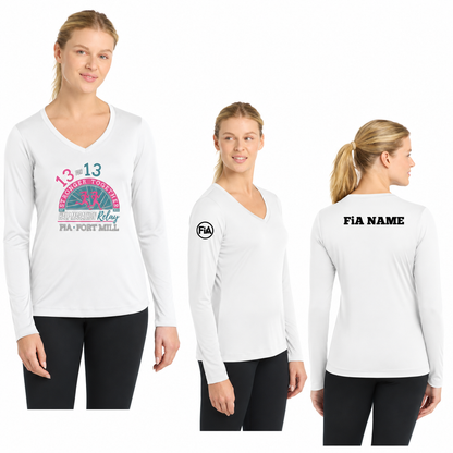 SC Fort Mill Relay LST353LS in White, decorated front, back, and FiA placement