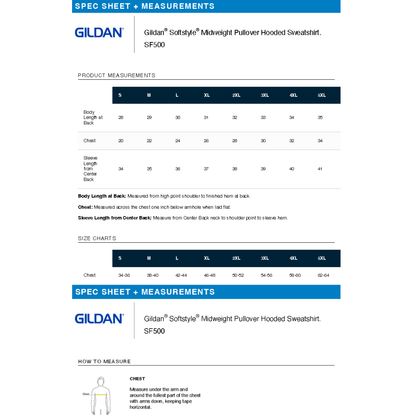 PERSONALIZED Gildan Softstyle Midweight Pullover Hooded Sweatshirt.EAST
