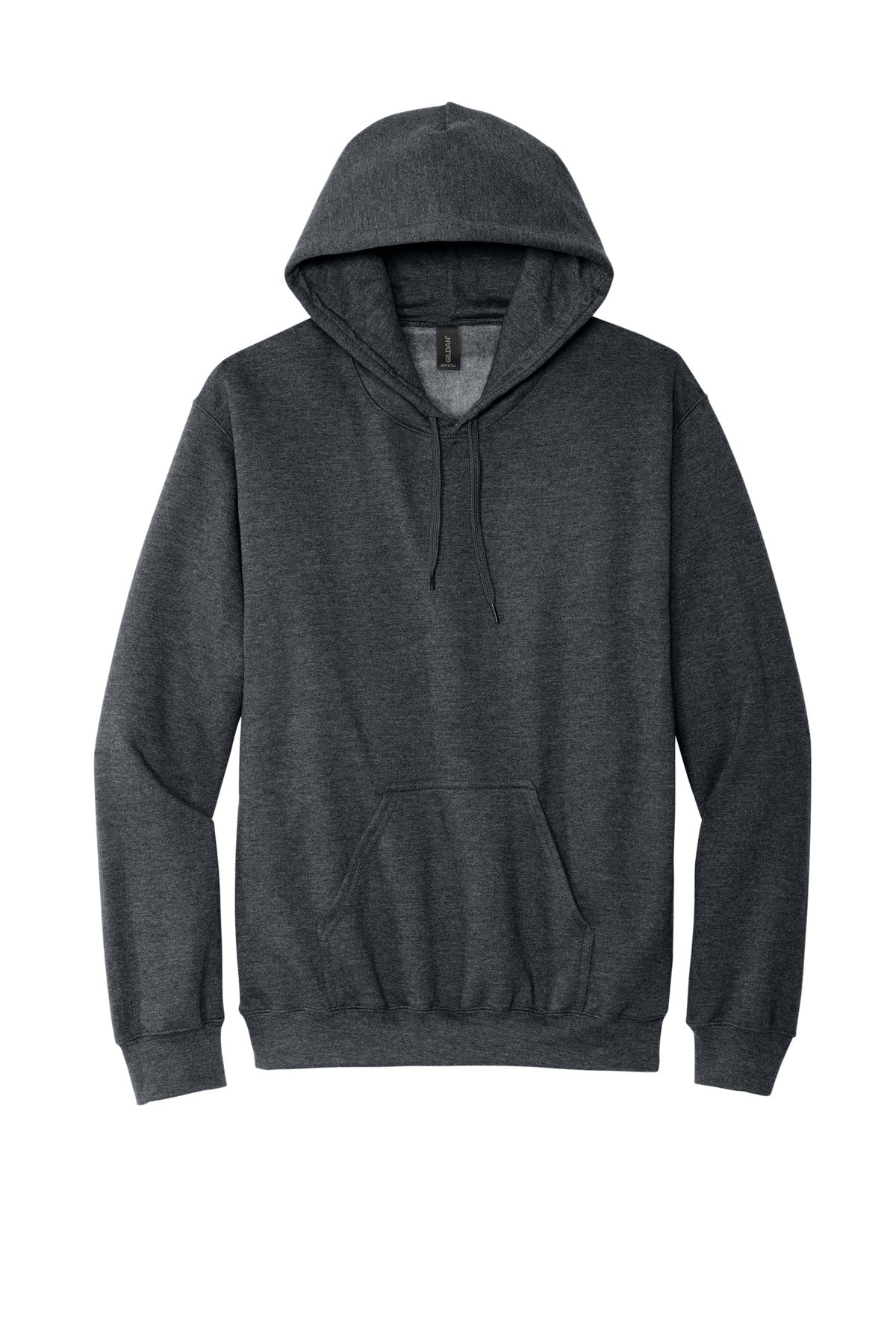 Gildan Softstyle Midweight Pullover Hooded Sweatshirt — Dark Heather blank garment color reference; includes FiA Always front design