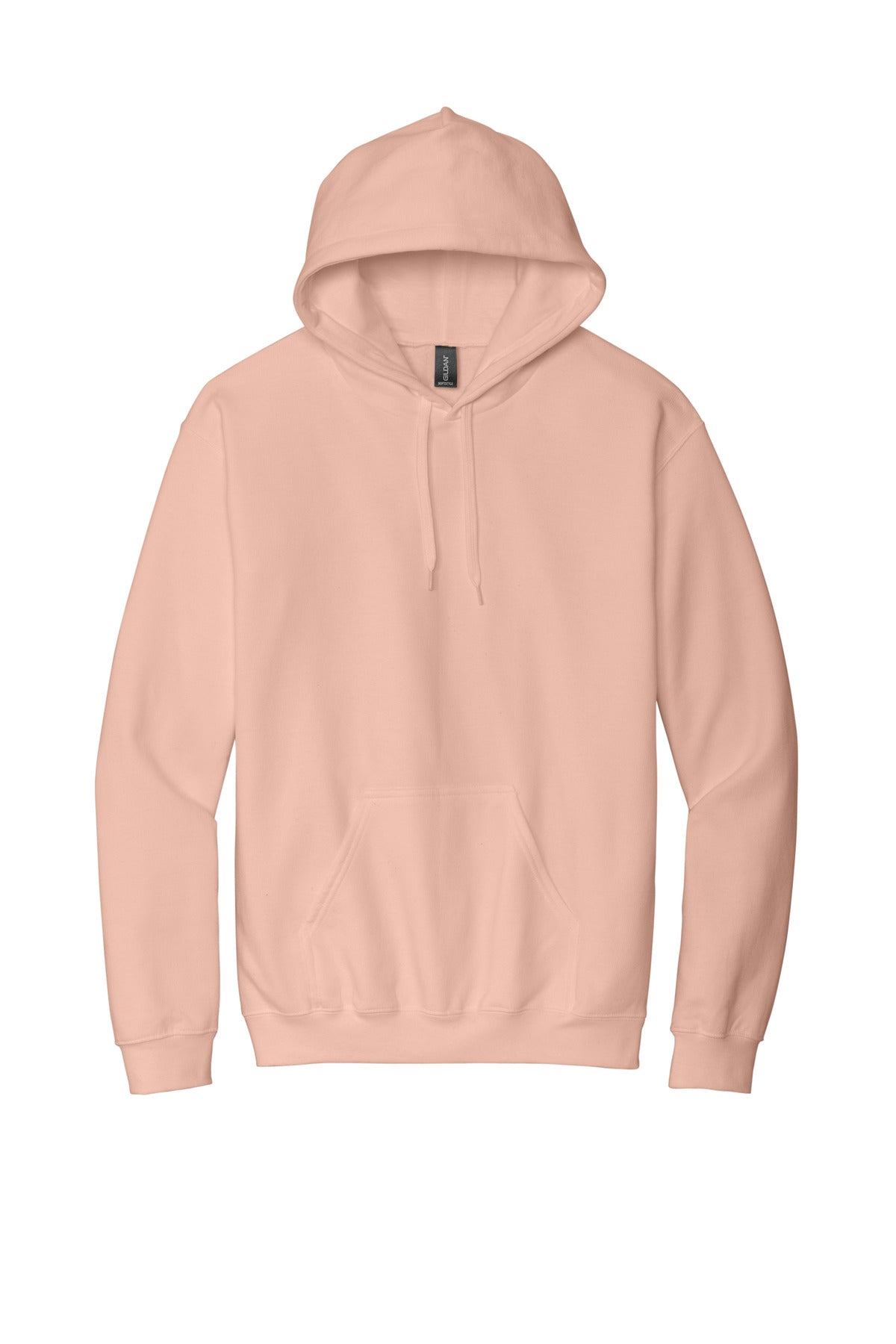 Gildan Softstyle Midweight Pullover Hooded Sweatshirt — Dusty Rose blank garment color reference; includes FiA Always front design