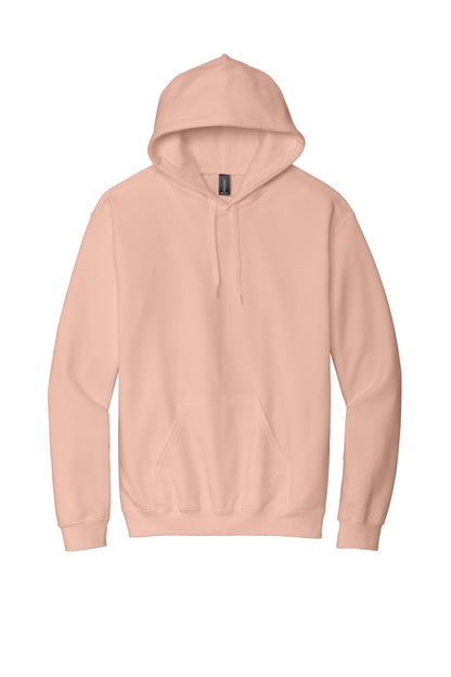 Gildan Softstyle Midweight Pullover Hooded Sweatshirt — Dusty Rose blank garment color reference; includes FiA Always front design