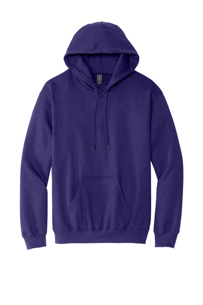 Gildan Softstyle Midweight Pullover Hooded Sweatshirt — Purple blank garment color reference; includes FiA Always front design