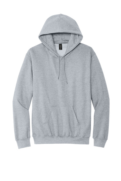 Gildan Softstyle Midweight Pullover Hooded Sweatshirt — Ring Spun Sport Gray blank garment color reference; includes FiA Always front design