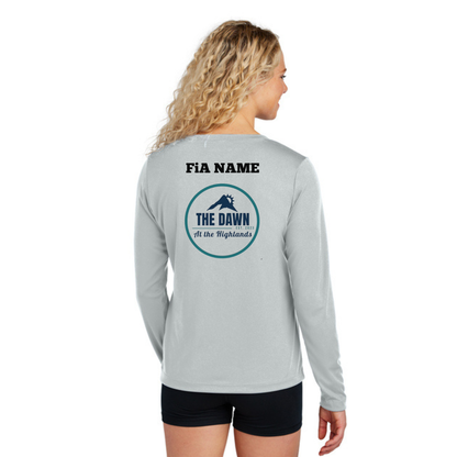 PERSONALIZED Sport Tek Long Sleeve Competitor V-Neck Tee.CENTRAL