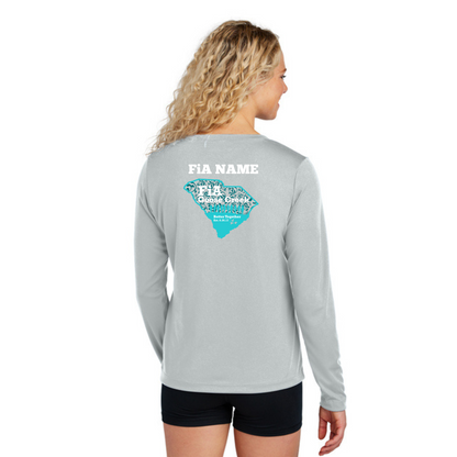 Goose Creek, SC - PERSONALIZED Sport Tek Long Sleeve Performance V-Neck Tee