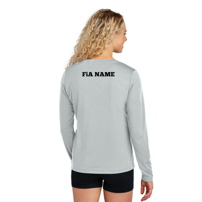PERSONALIZED Sport Tek Long Sleeve Competitor V-Neck Tee.WEST