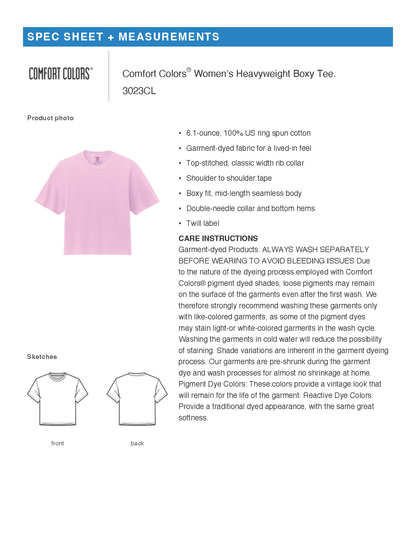 Patriotic - Comfort Colors Women’s Heavyweight Boxy Tee