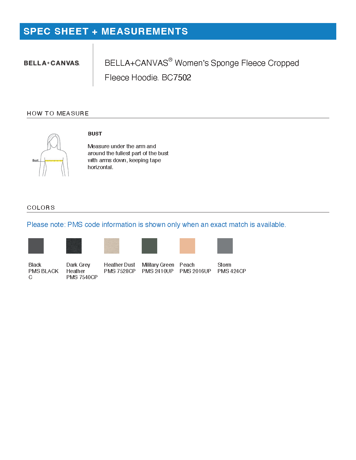 FiA Gear - BELLA+CANVAS Women’s Sponge Fleece Cropped Fleece Hoodie