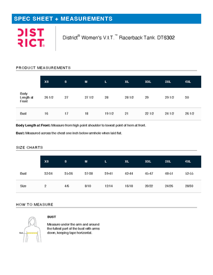 Patriotic - District V.I.T. Racerback Cotton Tank