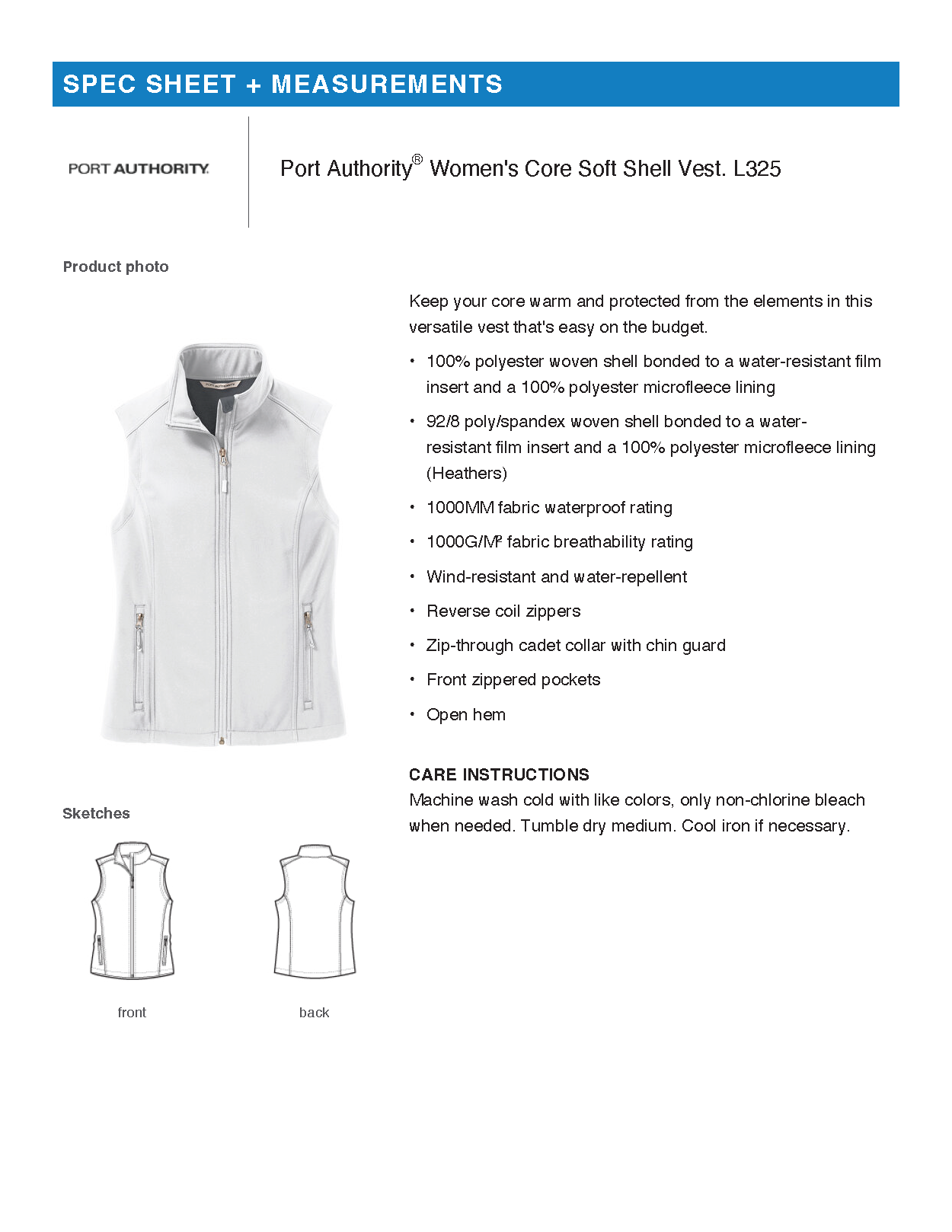 FiA Gear - Port Authority Women's Core Soft Shell Vest