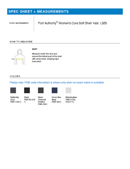 FiA Gear - Port Authority Women's Core Soft Shell Vest