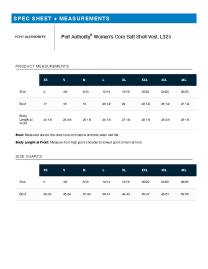 FiA Runs - Port Authority Women's Core Soft Shell Vest