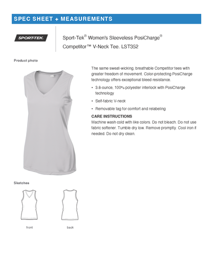 Patriotic - Sport Tek Sleeveless Performance V-Neck Tee